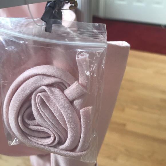 NWT Vera Wang strapless Tulip skirt with sash style vw360166 Blush Sz 8 (sku A) - Picture 9 of 10